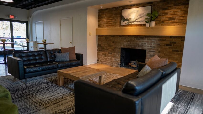 Photo fireplace living room